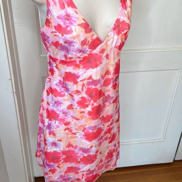 Princess Polly ZUBA MINI DRESS PINK FLORAL Nwot Size 10 Summer Dress - Picture 3 of 9